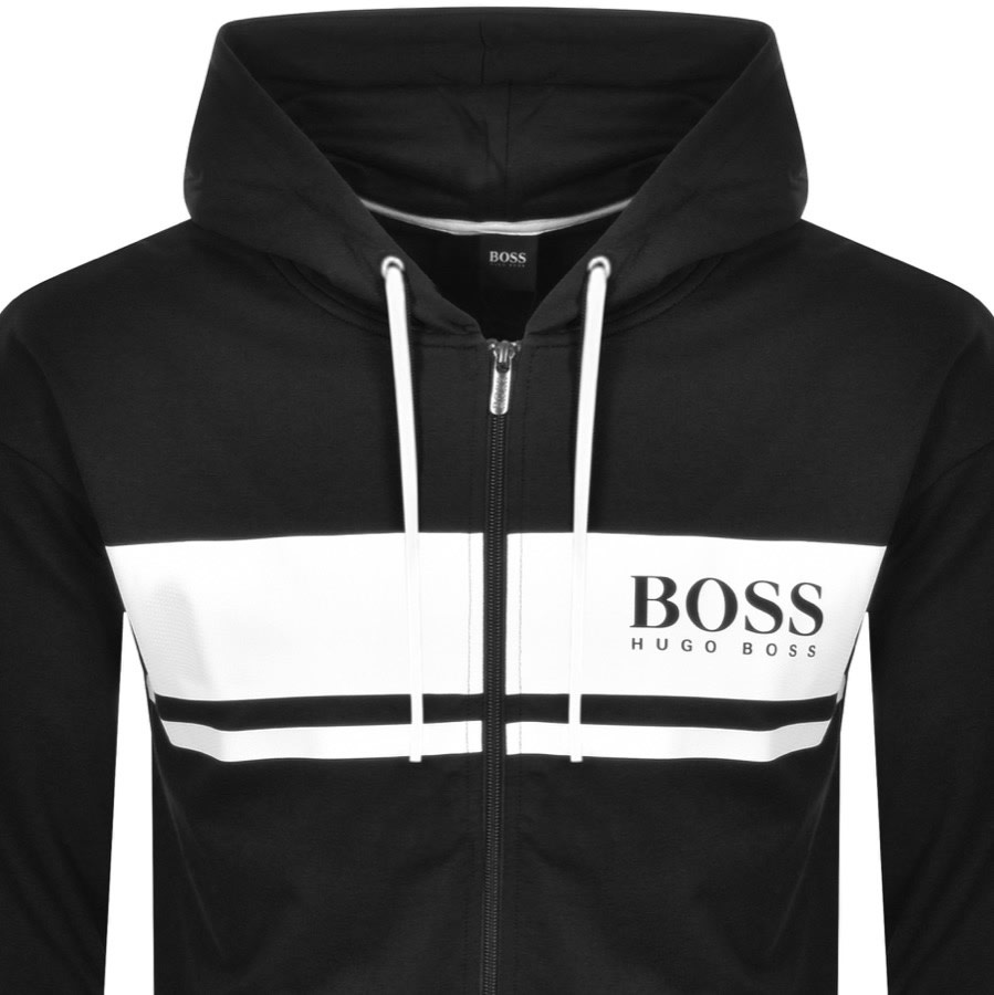 Alternative Image for ProductBOSS Bodywear Authentic Lounge Logo Hoodie Black2